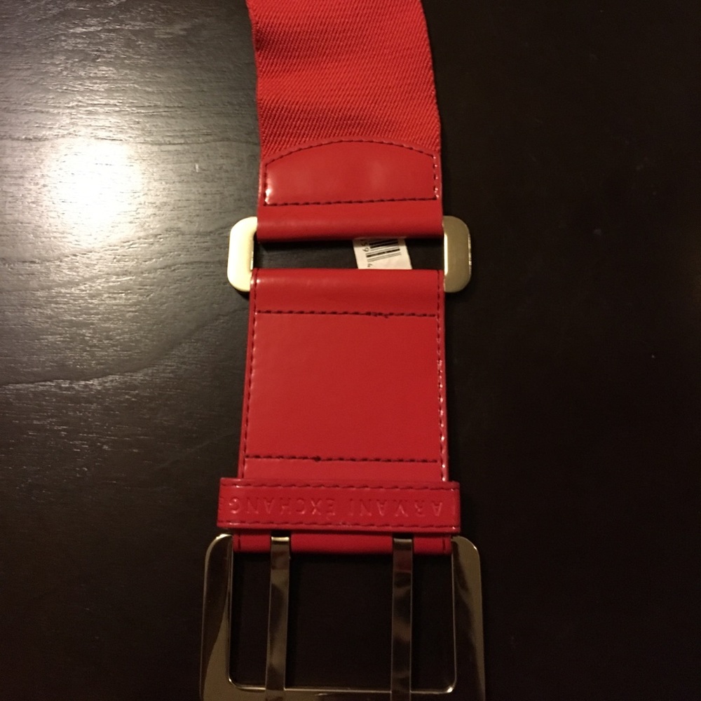 Armani belt red purse etc